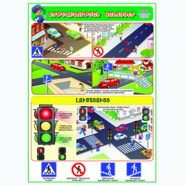 TRAFFIC RULES TRAINING POSTERS COLLECTION 2